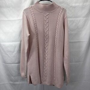 Vintage Yarnworks Pale Pink Mock‎ Neck Sweater Size Medium